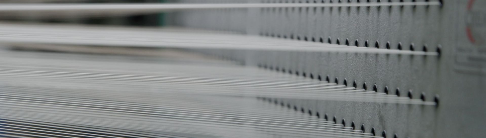 Yarn in a modern weaving machine